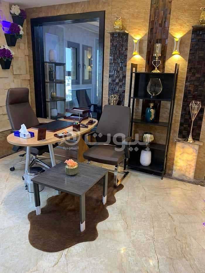 Furnished office | 124 sqm for rent in Al Olaya, north of Riyadh