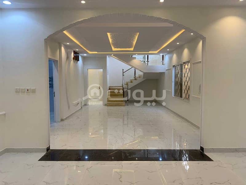 Villa | stairs in the hall and 2 apartments for sale in Al Hazm, West Riyadh