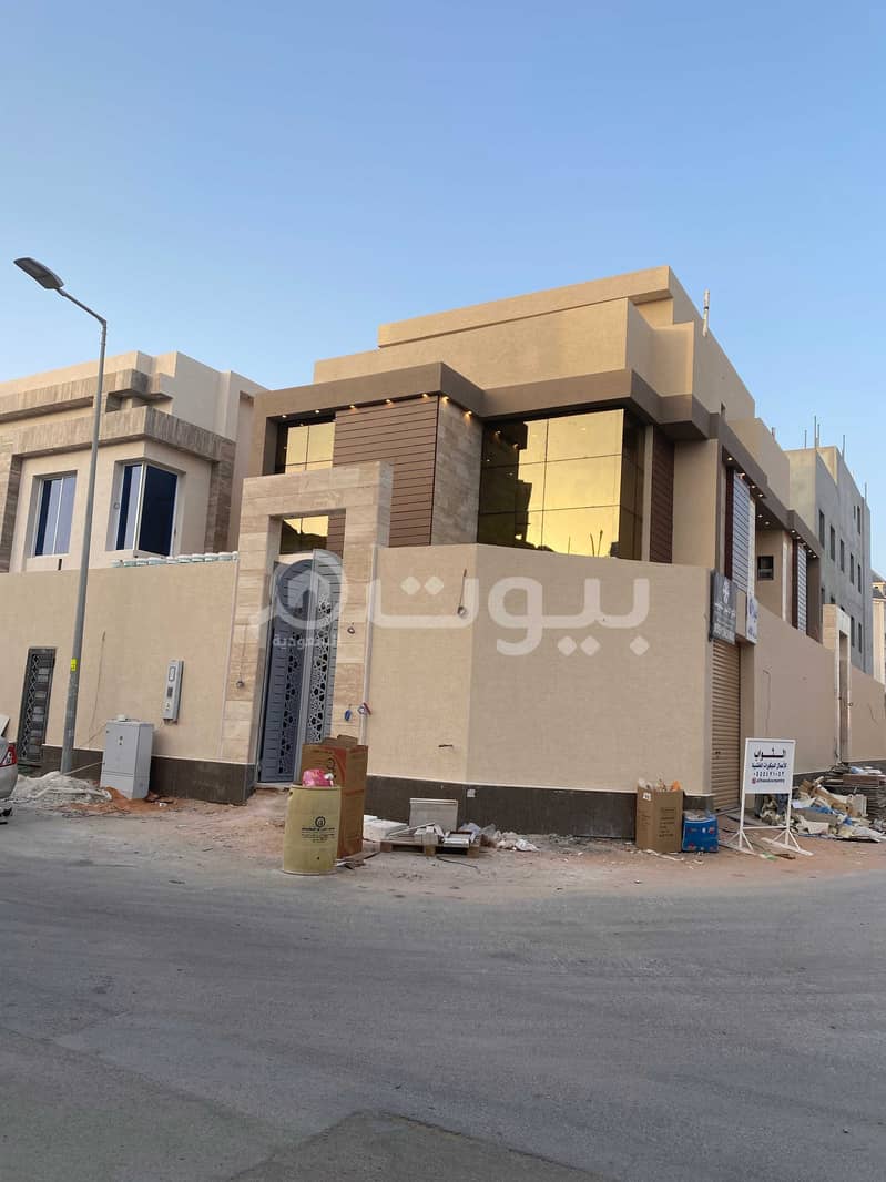 Corner villa 400 sqm for sale in Al Yasmin, North of Riyadh