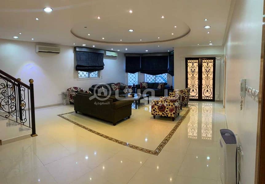 Villa staircase hall for sale in Al Yasmin, North Riyadh