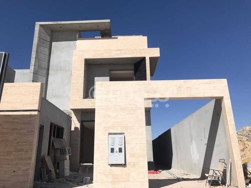 Villa stairs in hall and a Pool for sale in Al Malqa, north of Riyadh