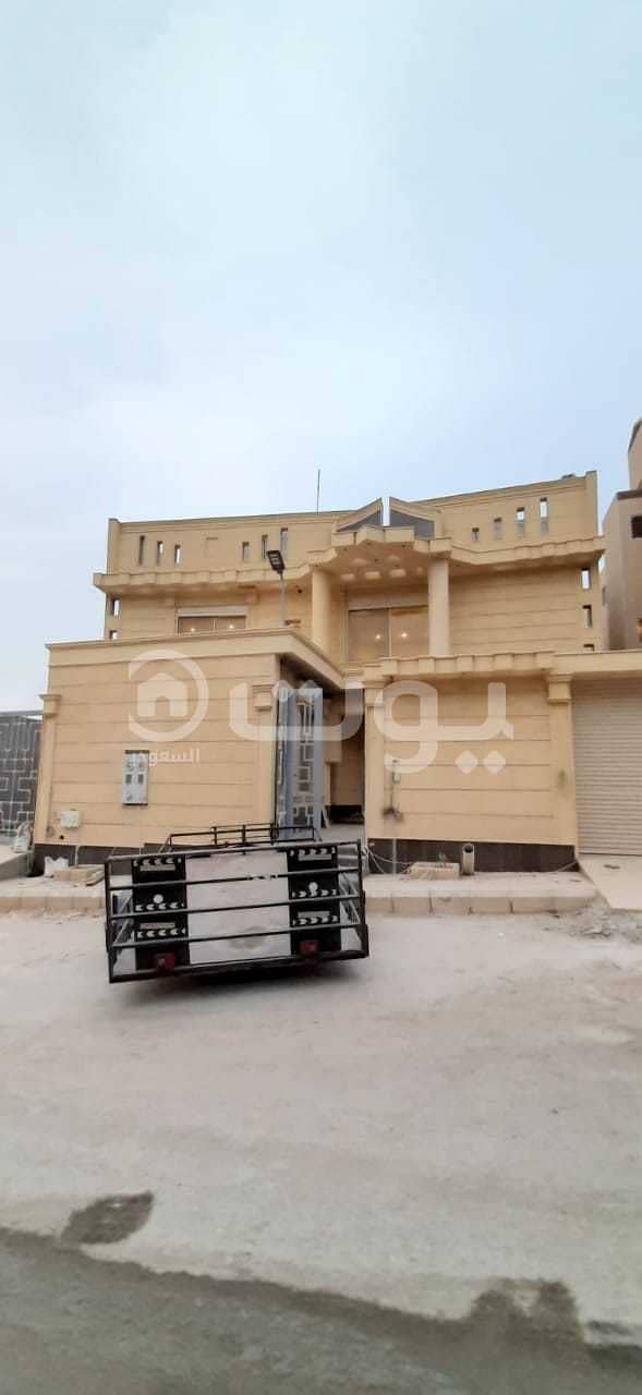 For sale villa with stairs in the hall with two floors apartment in Al Narjis, North Riyadh