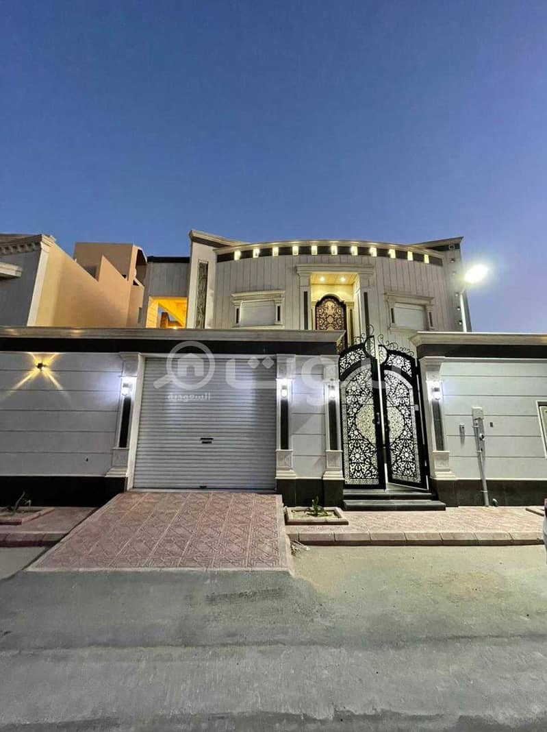 For sale villa, staircase hall and modern apartment in Al Qirawan, north of Riyadh