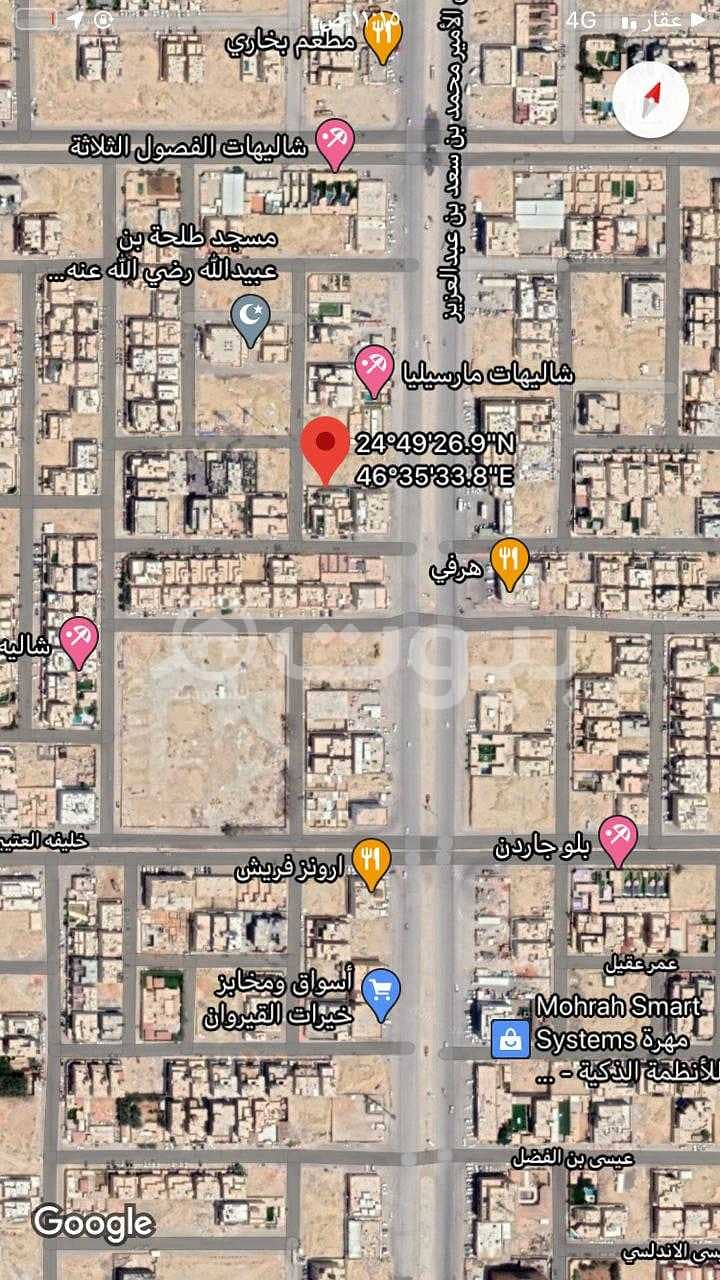 Residential land for sale in Al Qirawan, north of Riyadh| 900 sqm