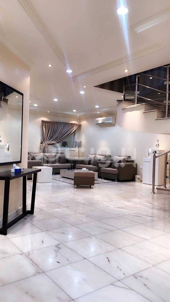 Corner villa 400 sqm for sale in Al Malqa district, north of Riyadh