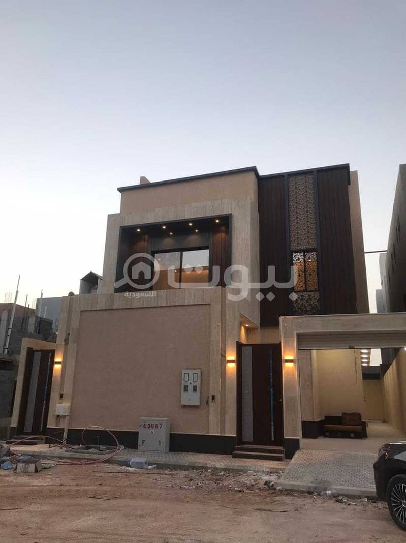 Villa for sale | staircase in the hall and an apartment in Qurtubah, east of Riyadh