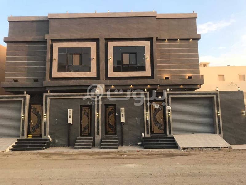 Modern contiguous 2 floors villa and an annex for sale in Obhur Al Shamaliyah, north of Jeddah