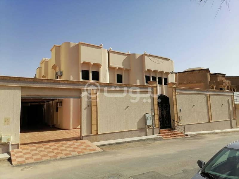 For rent a villa in Al Rabwah district, in the center of Riyadh