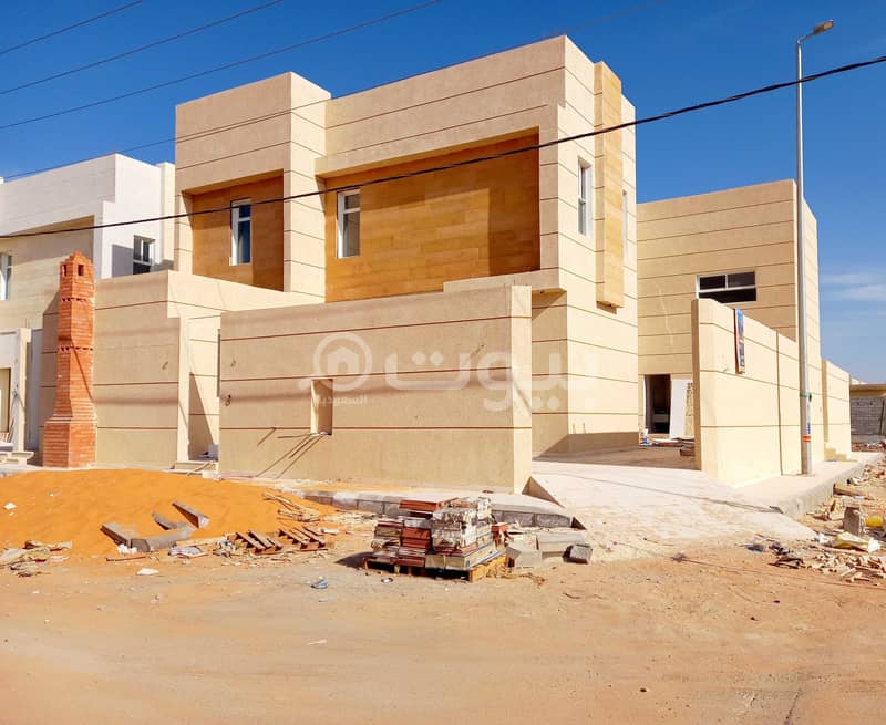 Corner Modern villa with park for sale in Al Wadi east of Al Sharyan, Hail