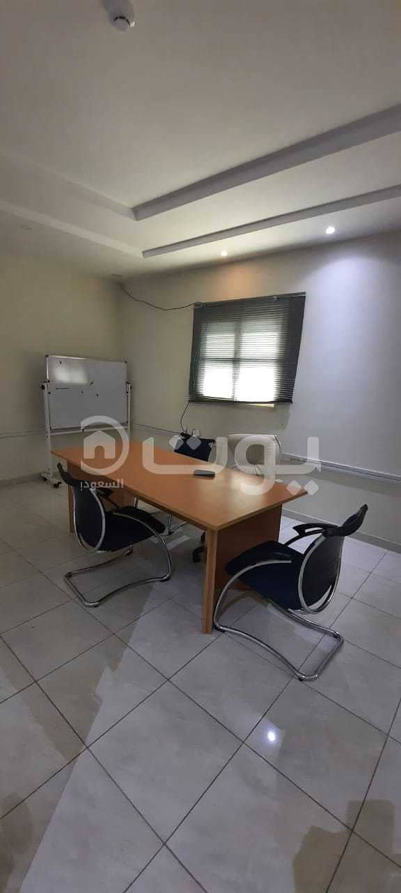 For rent Wide area commercial office in Hittin, north of Riyadh