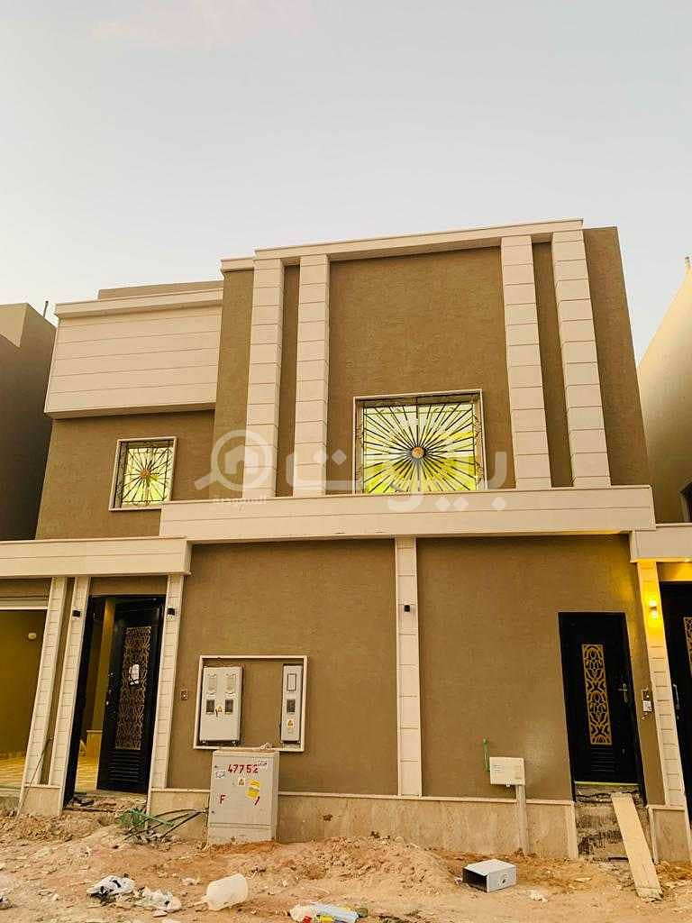 2 Villas | internal staircase and roof for sale in Al Yarmuk, east of Riyadh