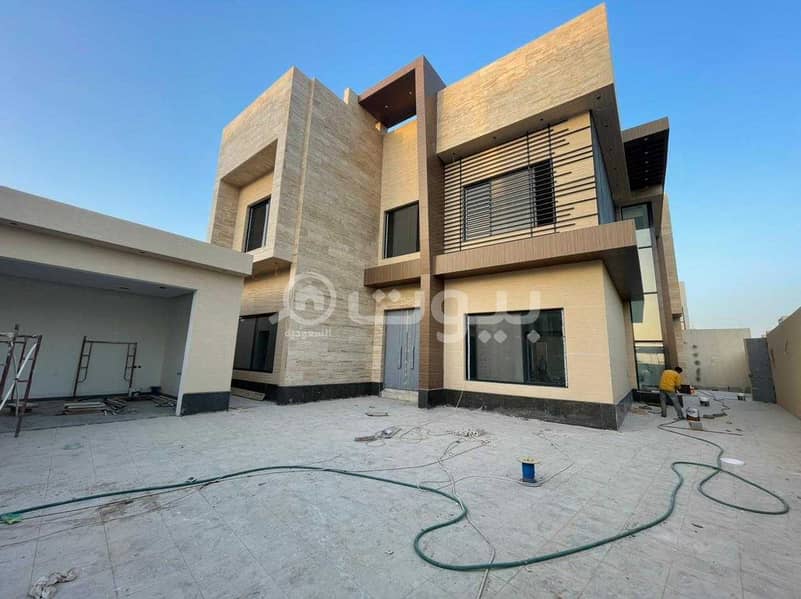 For sale a luxury villa with a swimming pool in Hittin, North of Riyadh