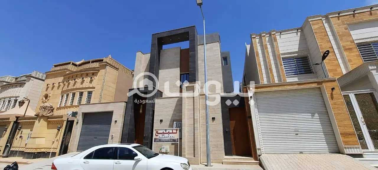 Luxury villa for sale in Al Hazm district, west of Riyadh