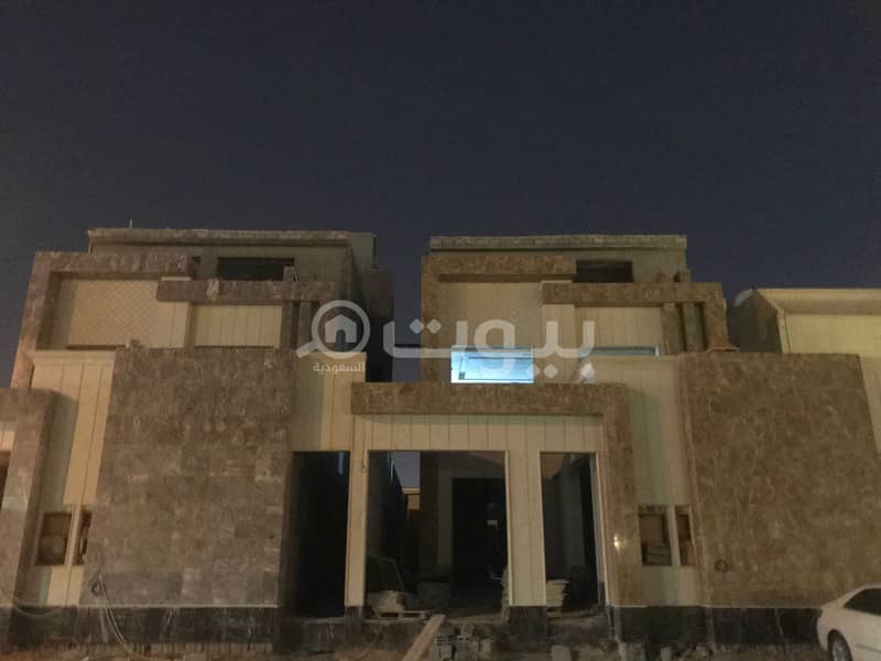2 Villas 432 sqm for sale in Qurtubah, east of Riyadh