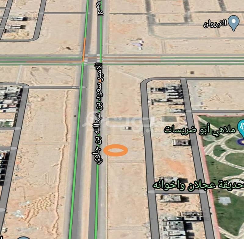 Commercial land for sale in Al Qirawan district in North Of Riyadh 1900 SQM