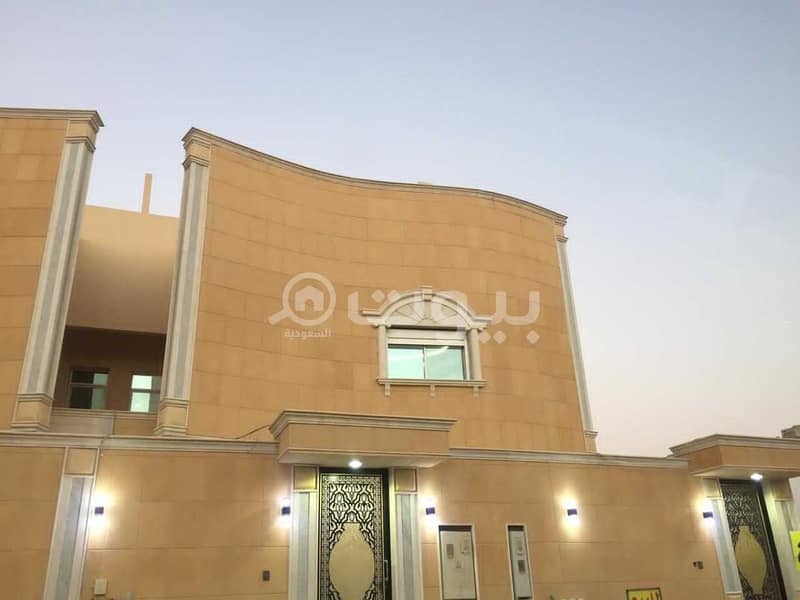 Villa with stairs in the hall for sale in Al Taawun, North of Riyadh