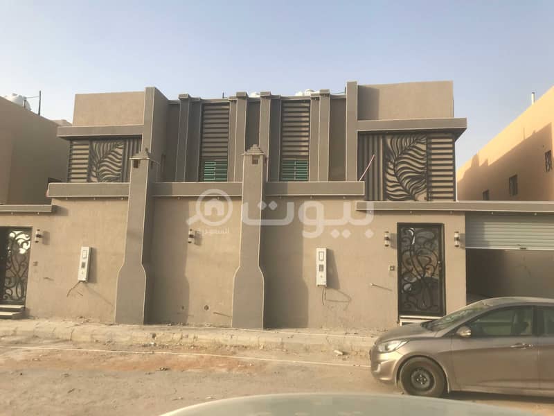 Duplex villa internal staircase in Taybah district, south of Riyadh