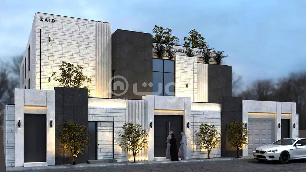 Villa and two apartments for sale in Al Qirawan, North of Riyadh