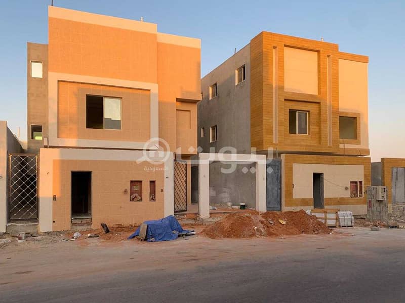Villa and 3 apartments for sale in Al Aqiq, North of Riyadh