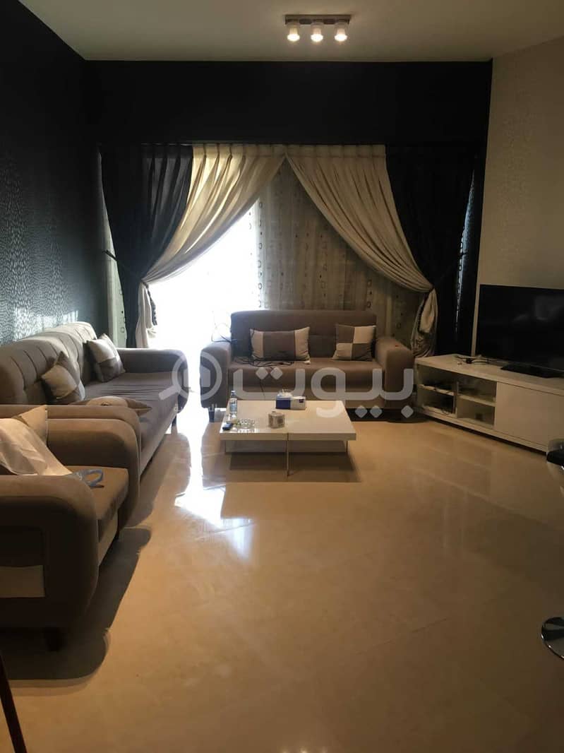 Fully furnished apartment in Rafal Tower for sale in Al Sahafah, North of Riyadh