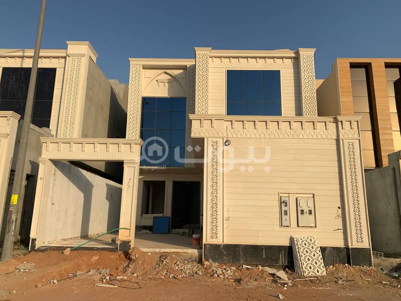 Villa with internal stairs and 2 apartments modern for sale in Al Maizilah, East Riyadh