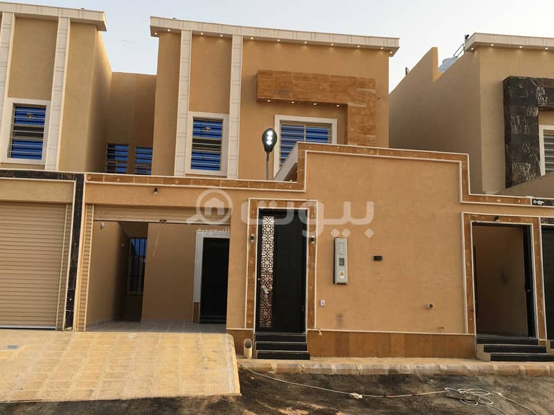Detached staircase villa for sale in Al Hazm, West Riyadh