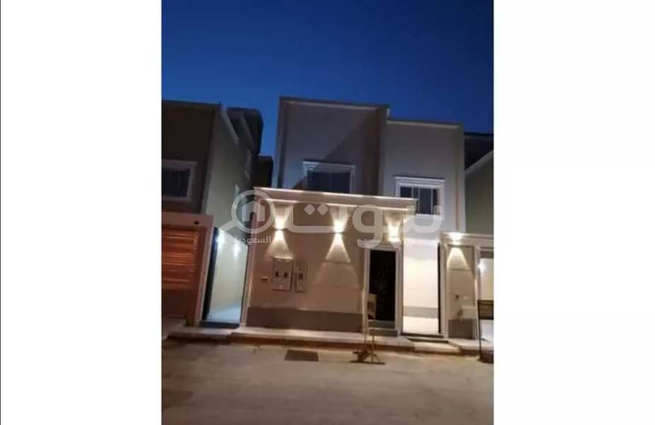Villa staircase hall and two apartments for sale in Al Sahafah district, north of Riyadh
