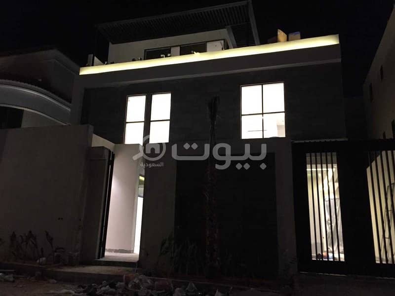 Villa staircase corner hall for sale in Al Malqa, North Riyadh