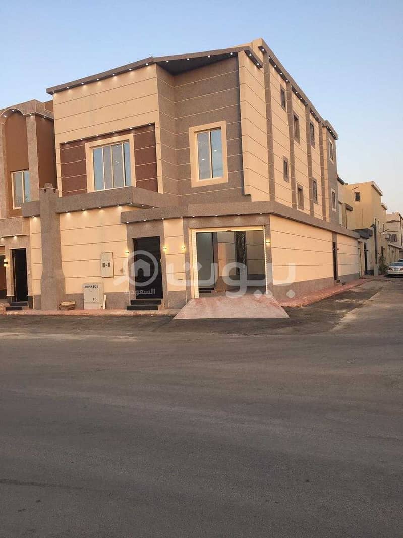 Villa with internal stairs and an apartment for sale in Al Rimal neighborhood, east of Riyadh