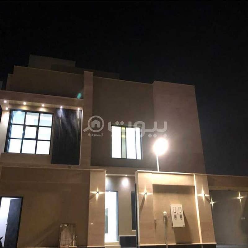 Modern villa and apartment for sale in Al Qirawan, North Riyadh