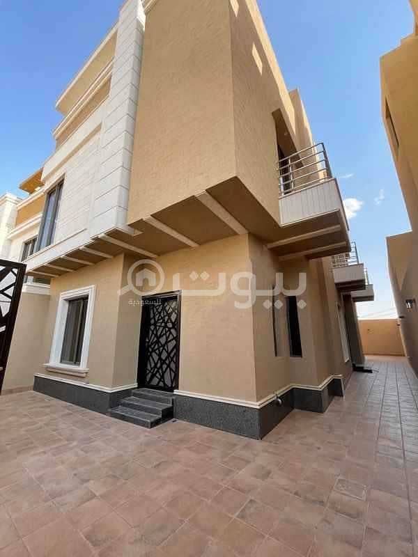 Luxury villa with stairs to hall and apartment for sale in Al Mahdiyah, West Riyadh