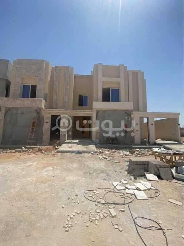 Staircase in the hall villa for sale in Al Mahdiyah district, west of Riyadh | 5 BR