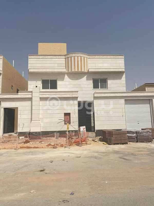 Staircase in the hall villa for sale in Al Mahdiyah district, west of Riyadh | 270 sqm
