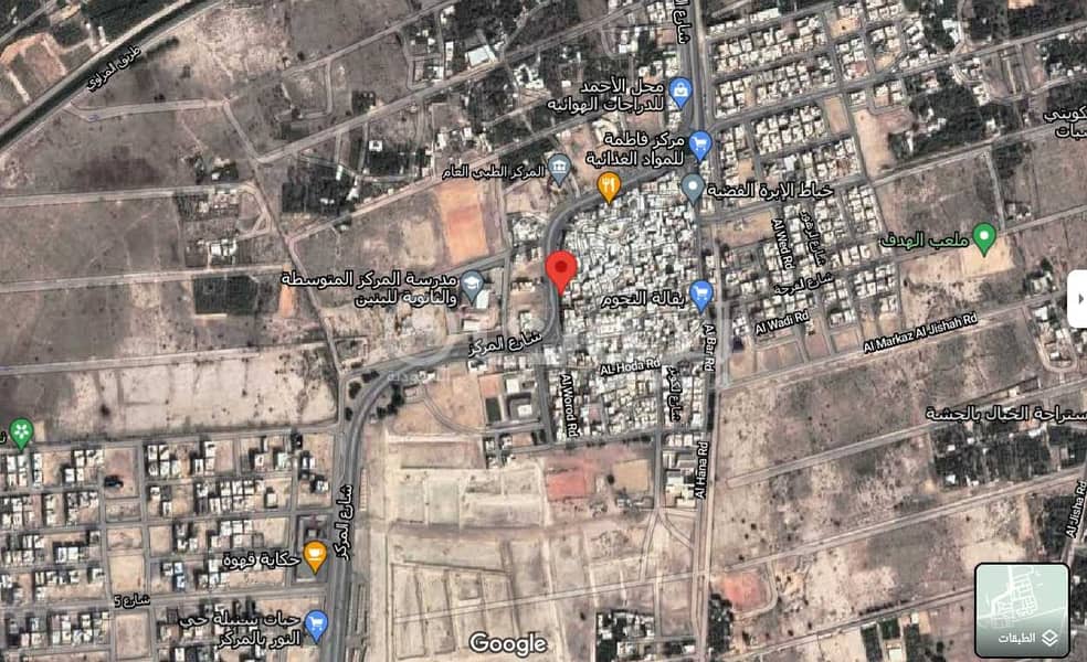 Half corner land for sale in Jonob Mansobi Al Taleem in Hofuf, Al-Ahsa