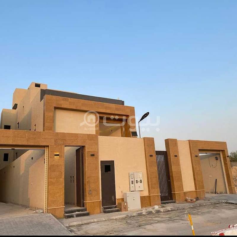 Villa staircase hall with 2 apartments for sale in Al Arid, north of Riyadh