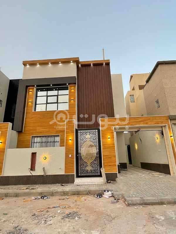 Villa with internal stairs for sale in Al Mahdiyah district, west of Riyadh