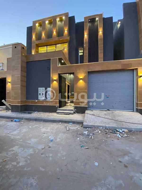 Internal staircase villa and 2 apartments for sale in Al Mahdiyah district, west of Riyadh