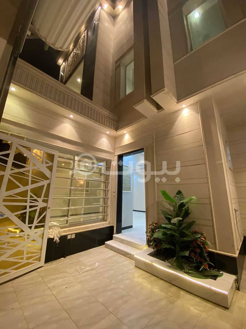 For sale a luxury duplex villa in Al Ghroob district, west of Riyadh