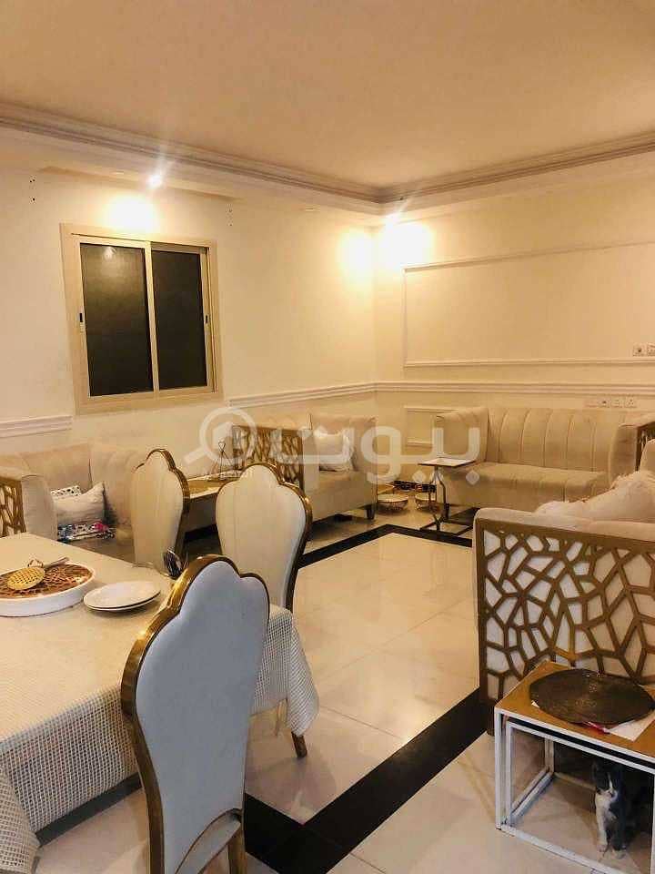 apartment for sale with internal stairs in Dhahrat Laban district, west of Riyadh