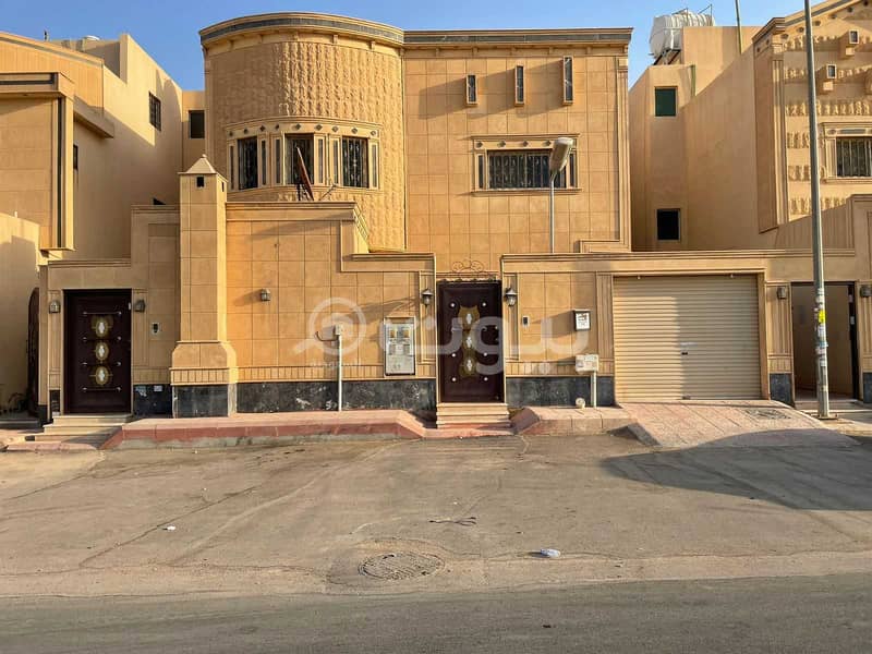 2 - Floor detached villa with an apartment for sale in Al Munsiyah, East Riyadh
