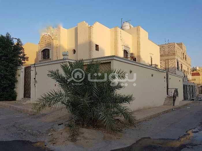 Villa stairway in the hall for sale in Al Aqiq, north of Riyadh