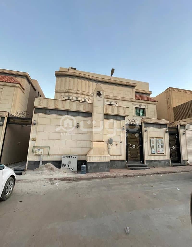 Villa staircase hall with two apartments for sale Laban district, west of Riyadh