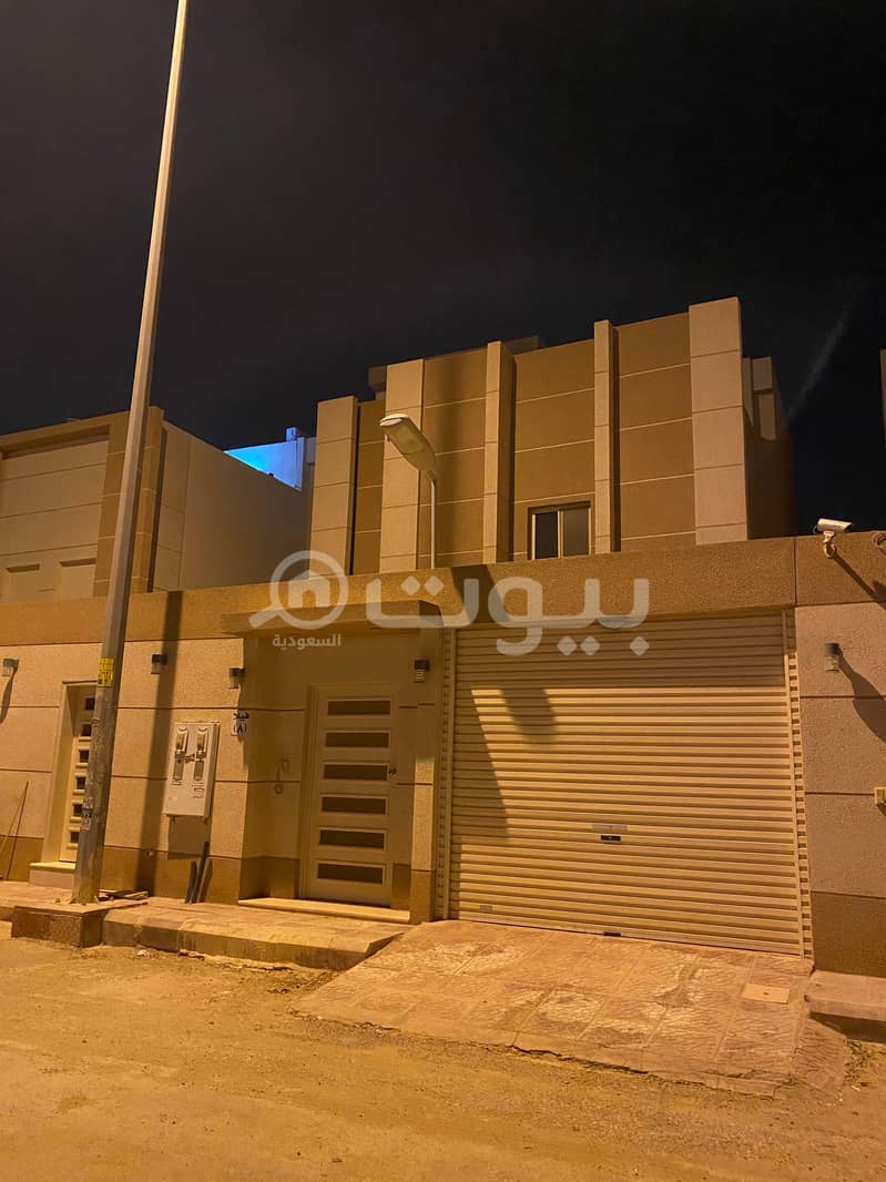 Villa staircase hall and an independent apartment for sale in Al Narjis, North Riyadh