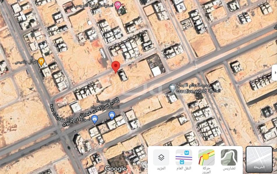 Residential land for sale in Al Narjis district, north of Riyadh