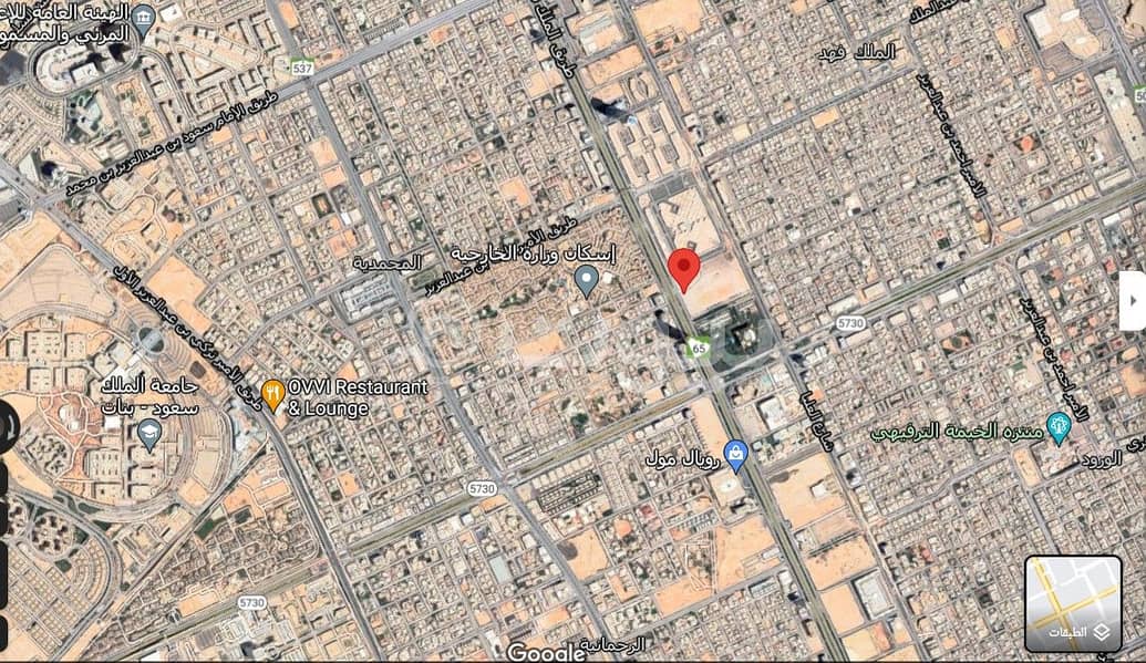 Commercial land for sale in King Fahd, North Riyadh