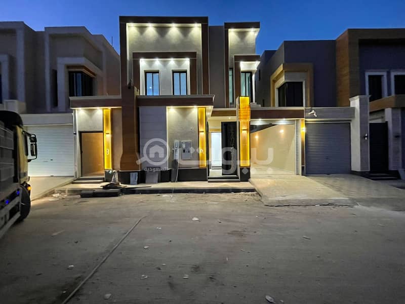 Villa with internal stairs with two apartments for sale in Al Rimal, Eastern Riyadh