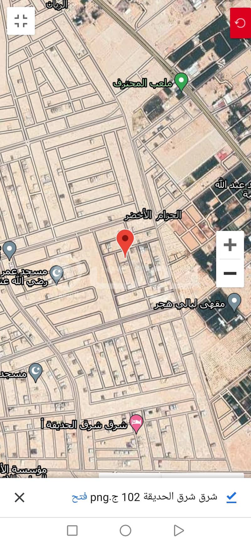 Residential land for sale in Al Hizam Al Akhdar, Al Ahsa