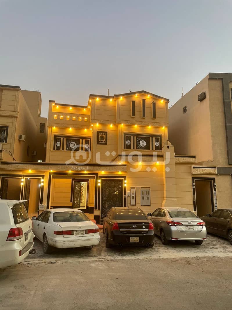 Villa floor and 3 apartments for sale in Al-Rimal Al-Taameer, east of Riyadh