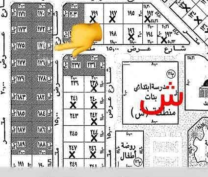 Half of a residential land for sale in Alwurud 2nd, Al Hofuf