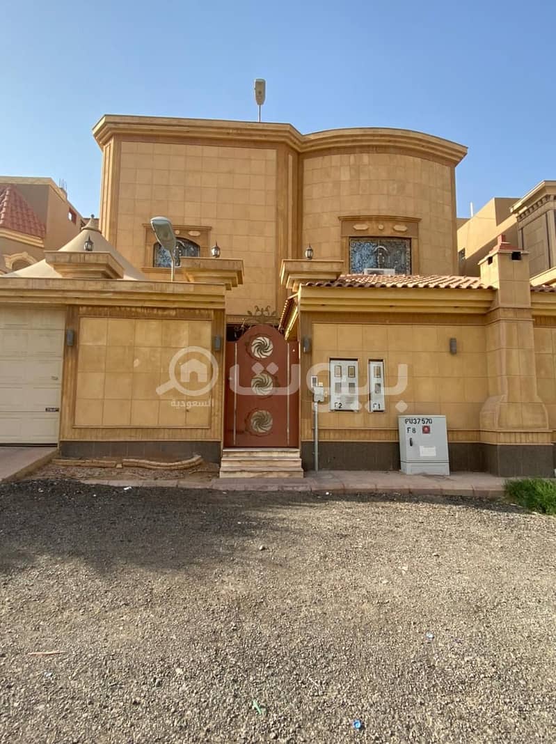 Villa for sale in Dhahrat Laban district, west of Riyadh | with 2 apartments